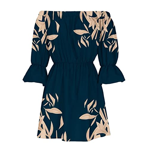 Vestido de Gala Vestido de Verano para Mujer Vestidos de Verano para Mujer 2023 Beach Sexy Off Shoulder Túnica Sundresses Casual Loose Fit