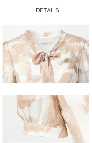 Las Mujeres De Verano De Impresión con Cuello En V De Manga Corta De Cintura Delgada Vestido Largo Elegante Que Fluye Vestido hasta El Tobillo Print L